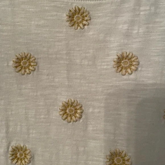 Lucky Brand White Tee with Gold Accents - Picture 8 of 8